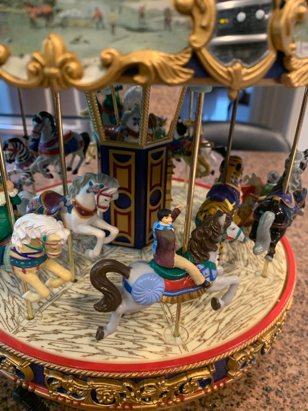 Mr. Christmas Vintage Musical Carousel - Picture 3 of 8